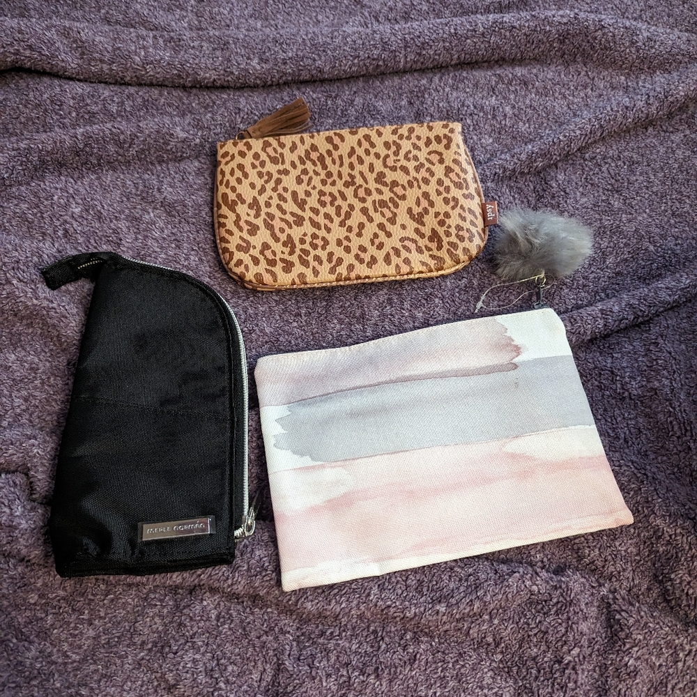 3 brand new makeup bags
